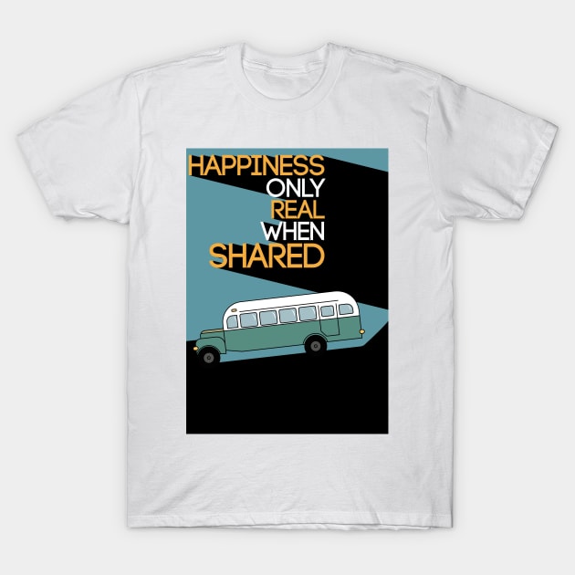 INTO THE WILD - Magic Bus Flatdesign T-Shirt by NaturalSkeptic